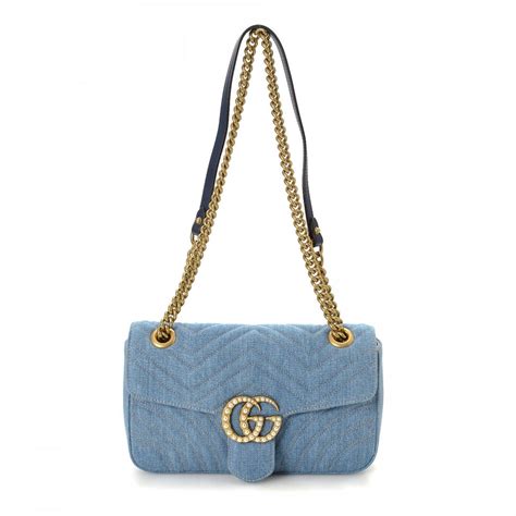 gucci marmont bag large|gucci denim marmont bag.